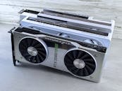 Close-up of RTX 2080 Graphics Card Trio