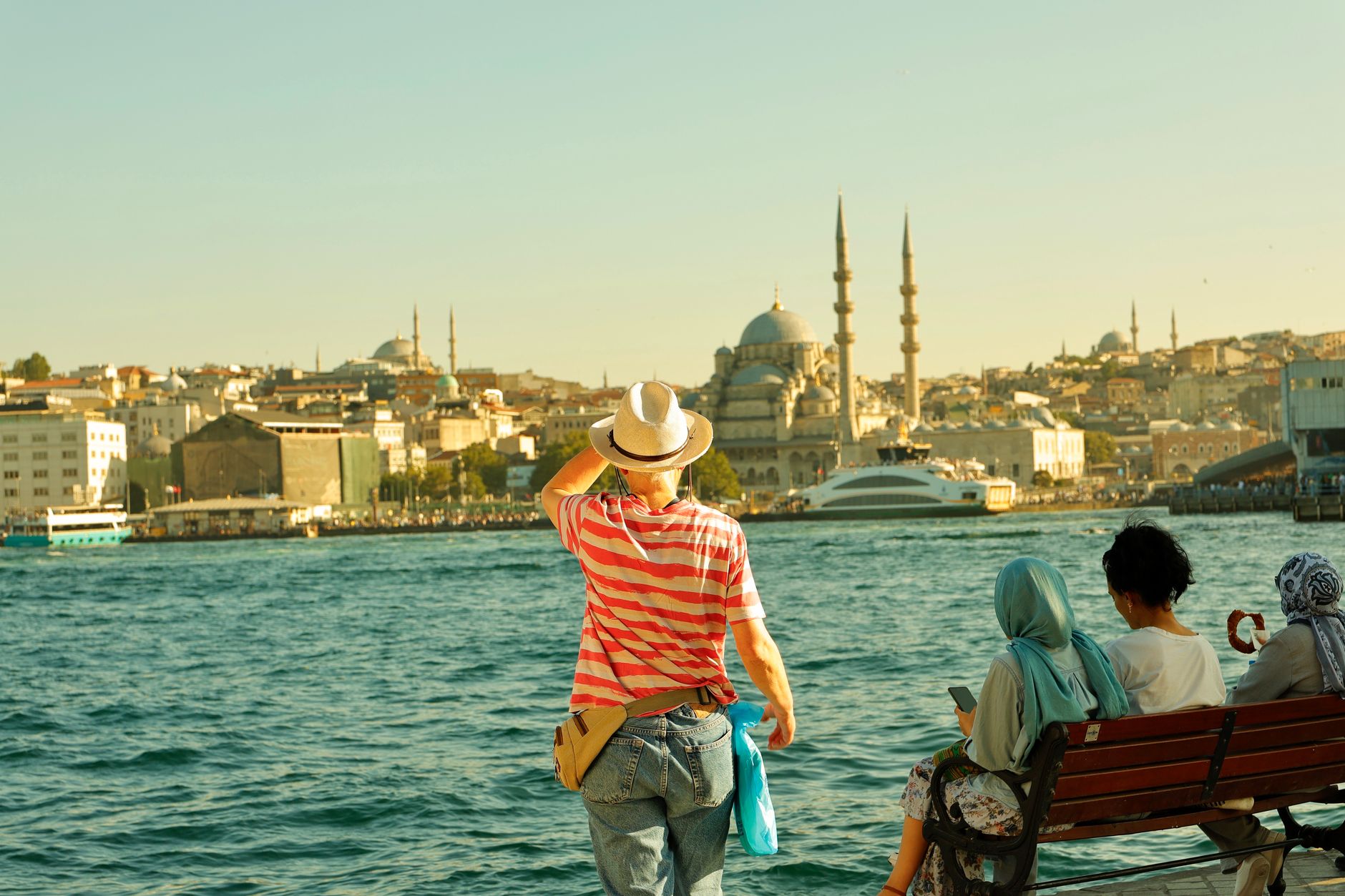 Tourist exploring a new visa-free destination