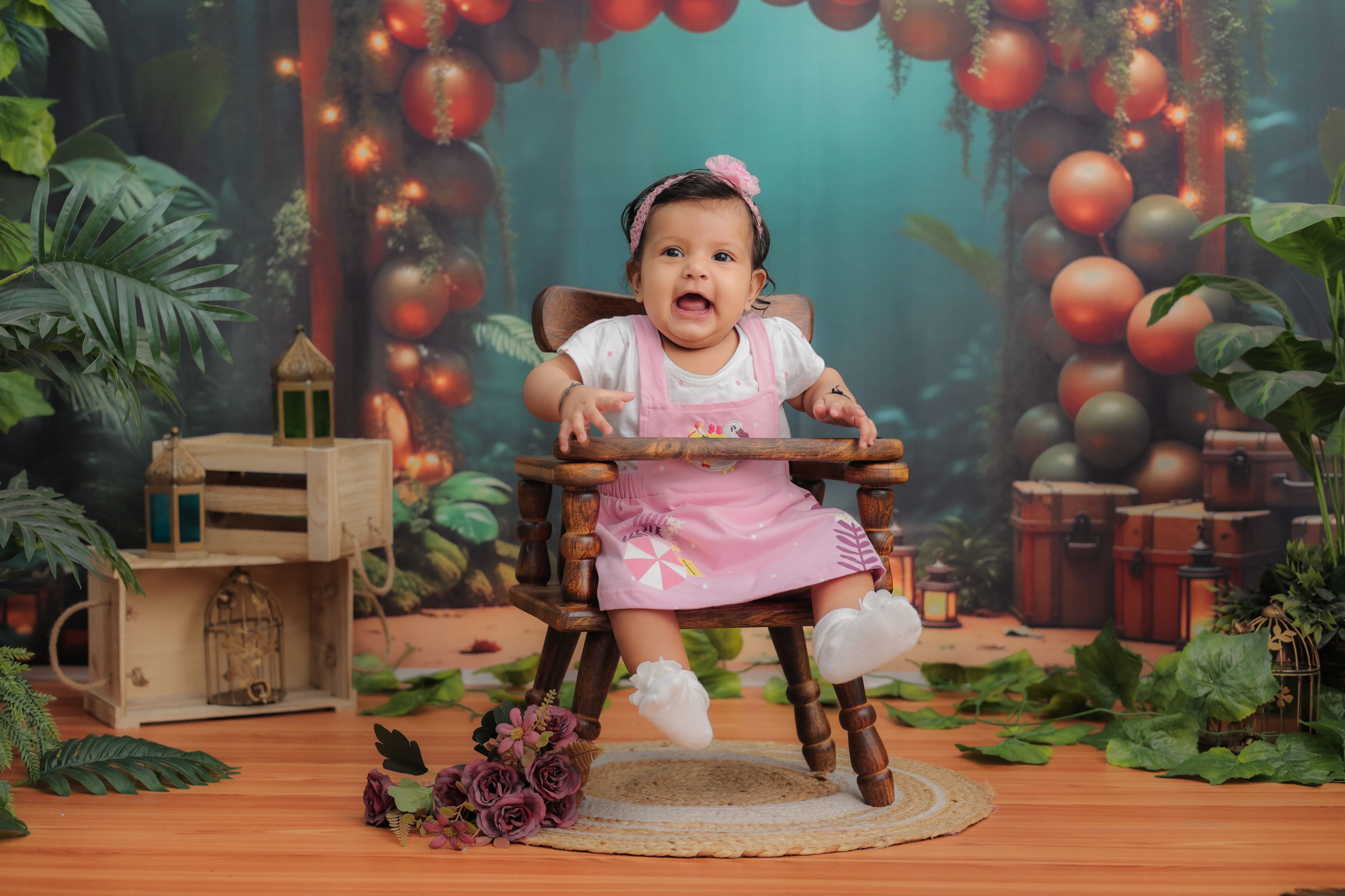 Adorable Baby in Fantasy-Themed Indoor Setting · Free Stock Photo