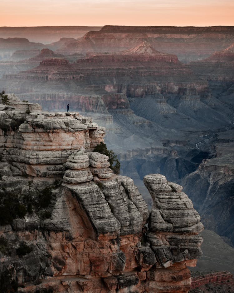 Scenic View Of Canyons