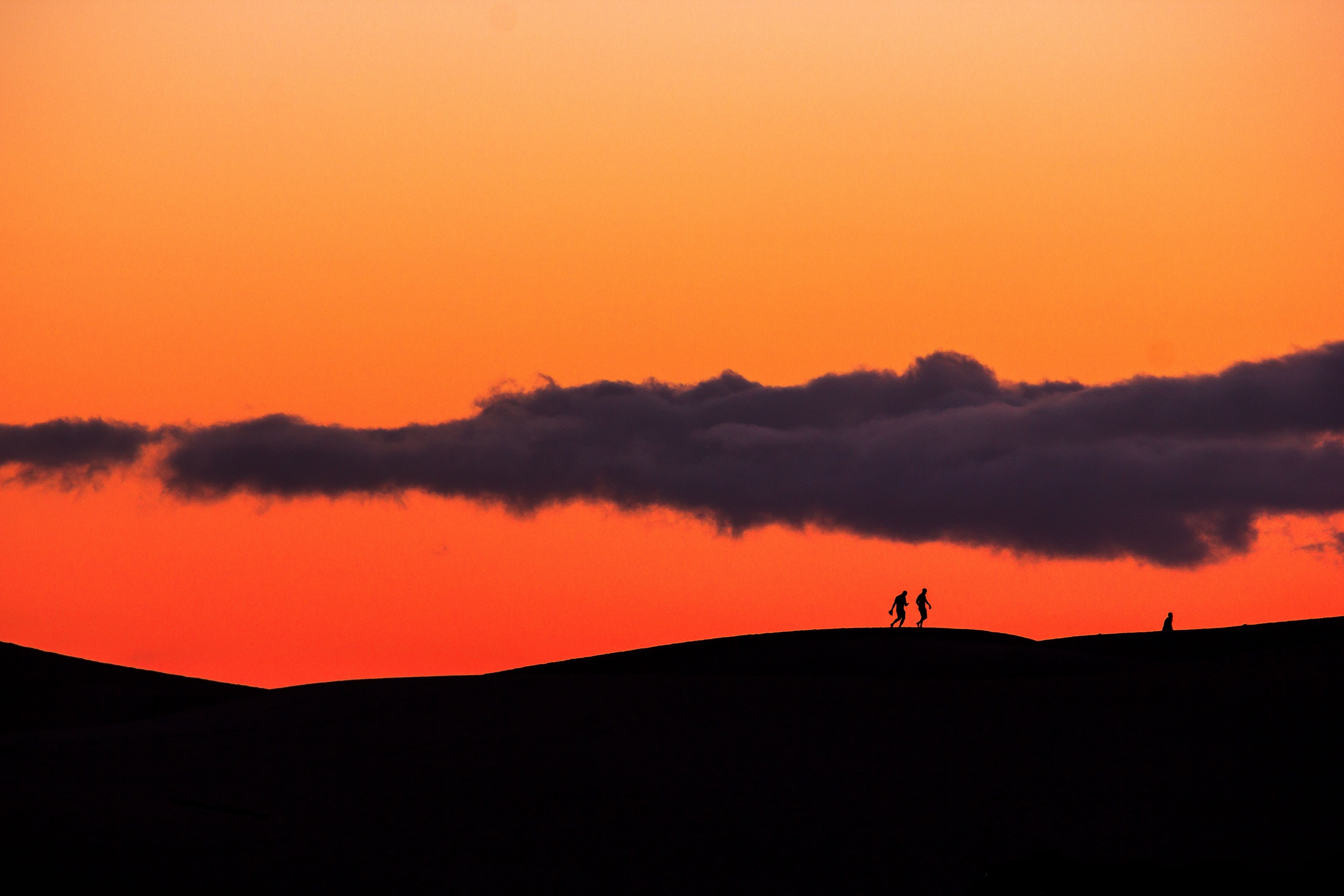 Sunset over the coast of Gran Canaria in the Canary Islands