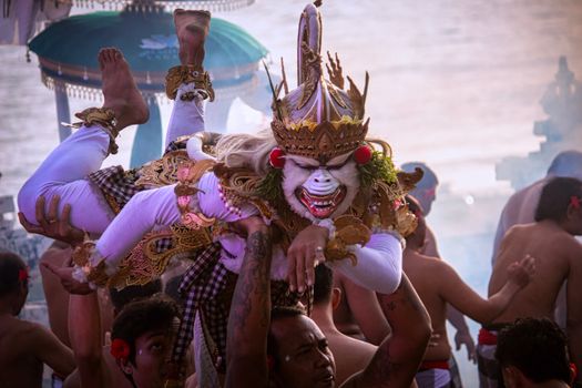 Uluwatu kecak dance at sunset — Bali