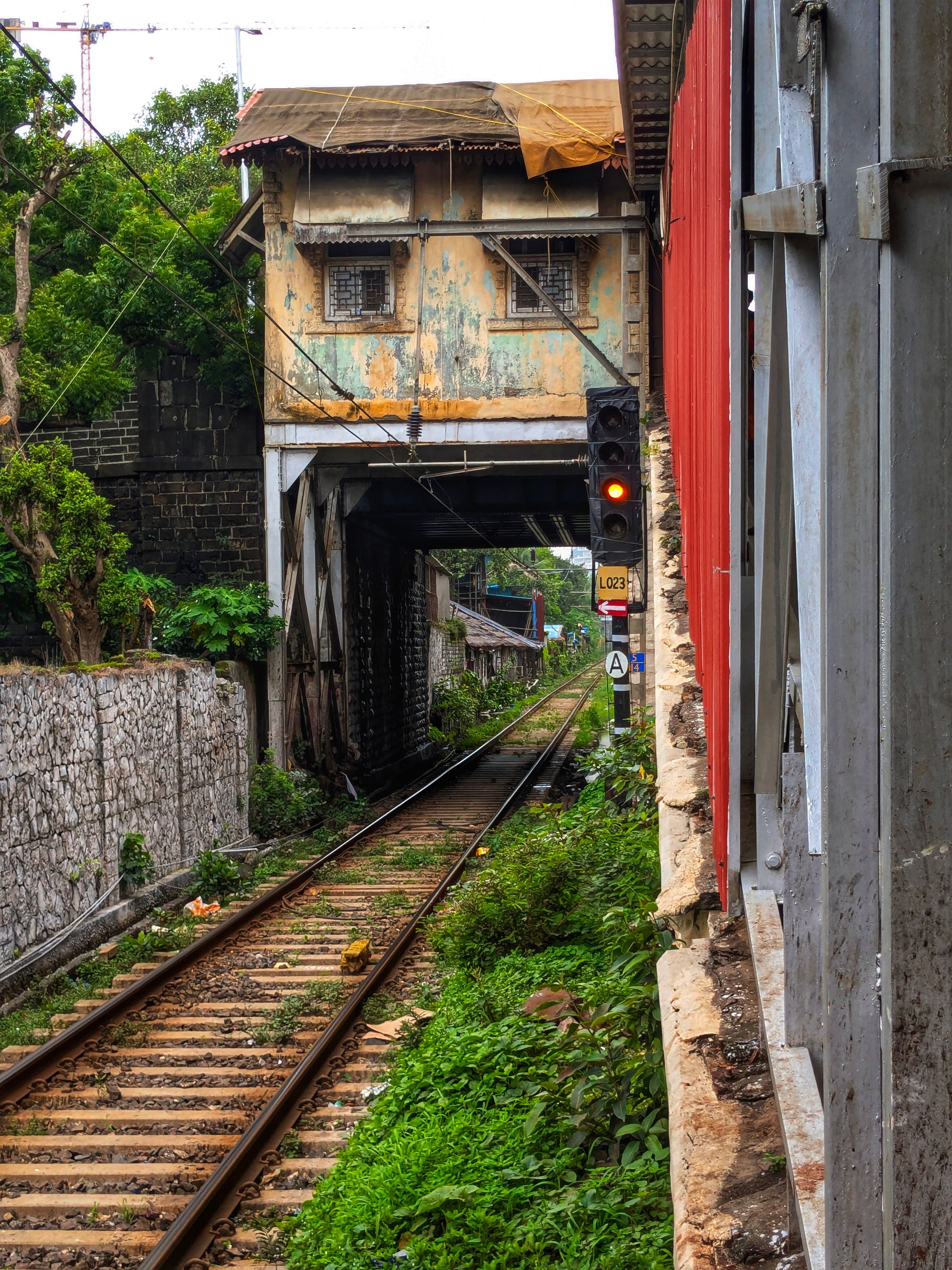 Rustic Railway Track View from Train Window · Free Stock Photo
