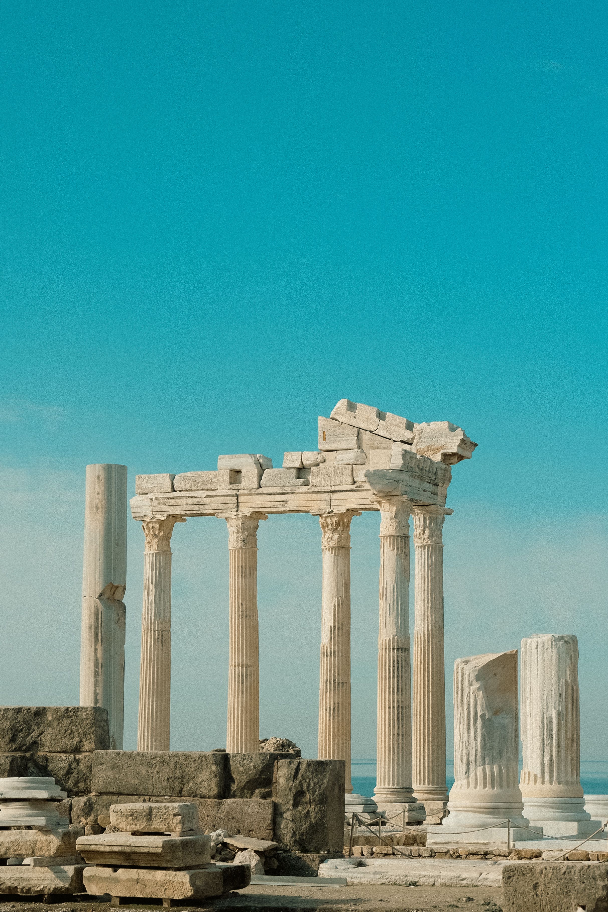 Ancient Ruins of Temple under Clear Blue Sky · Free Stock Photo