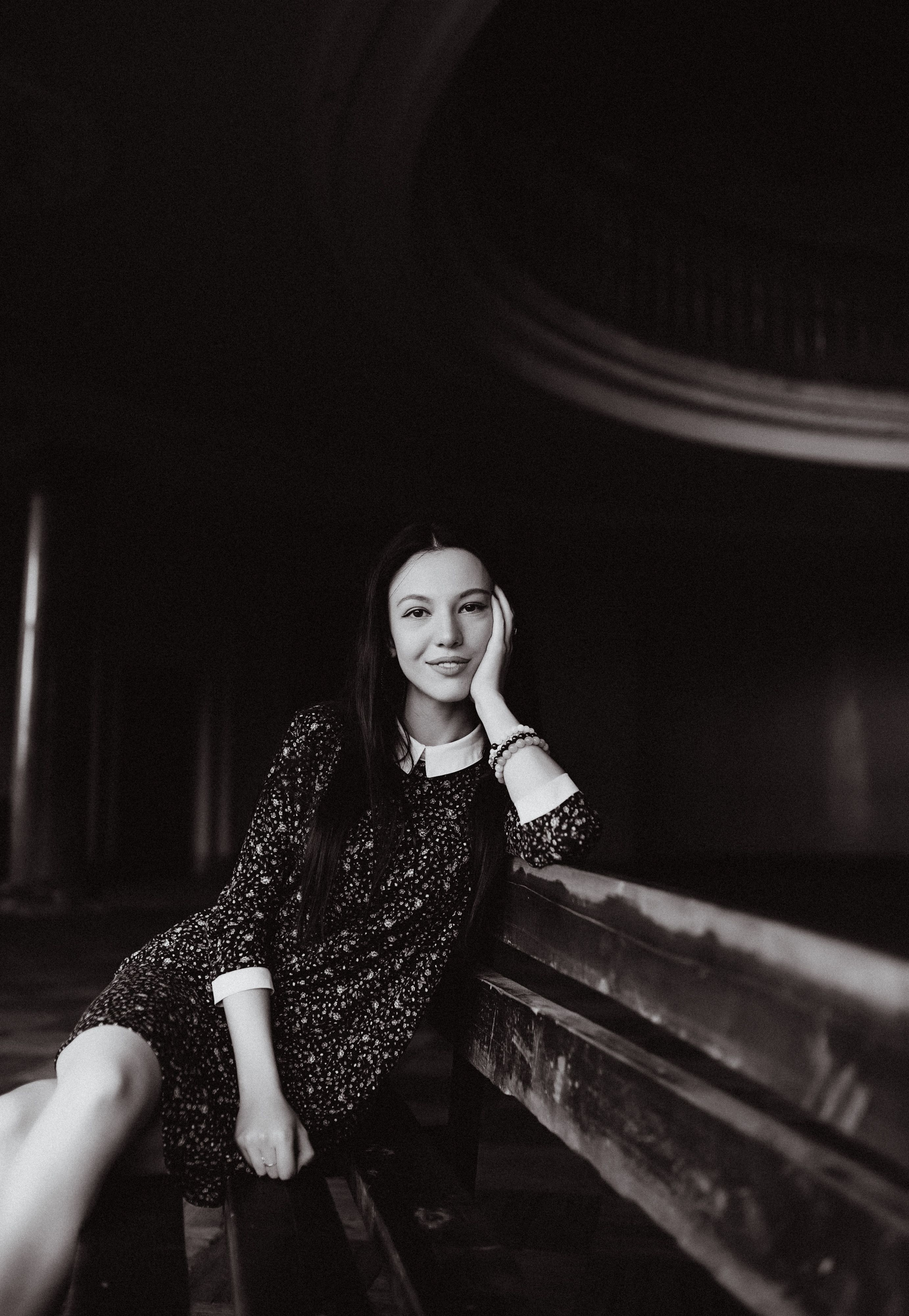 Elegant Black and White Portrait of a Woman · Free Stock Photo
