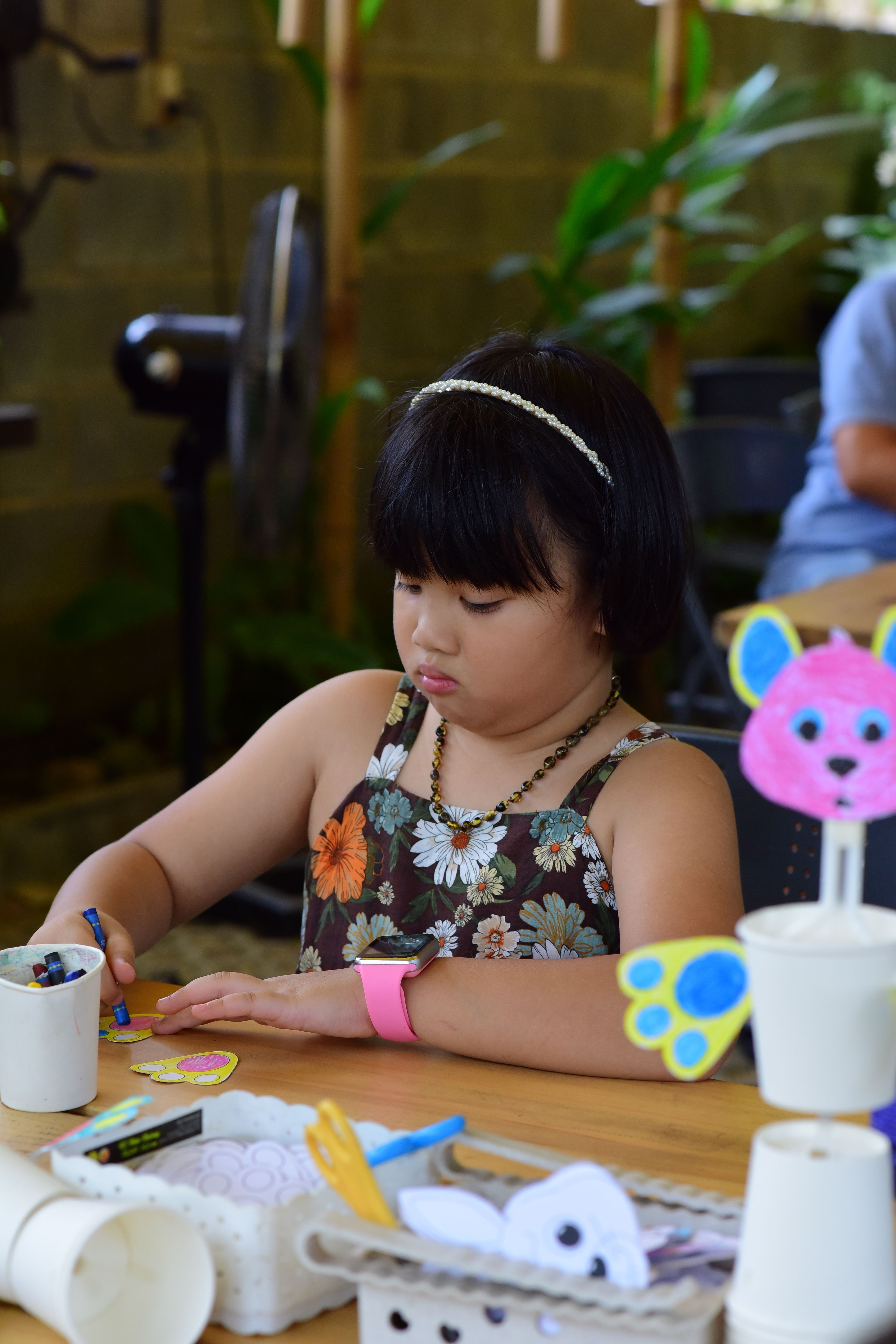 Child Engaged in Creative Arts and Crafts Activity · Free Stock Photo