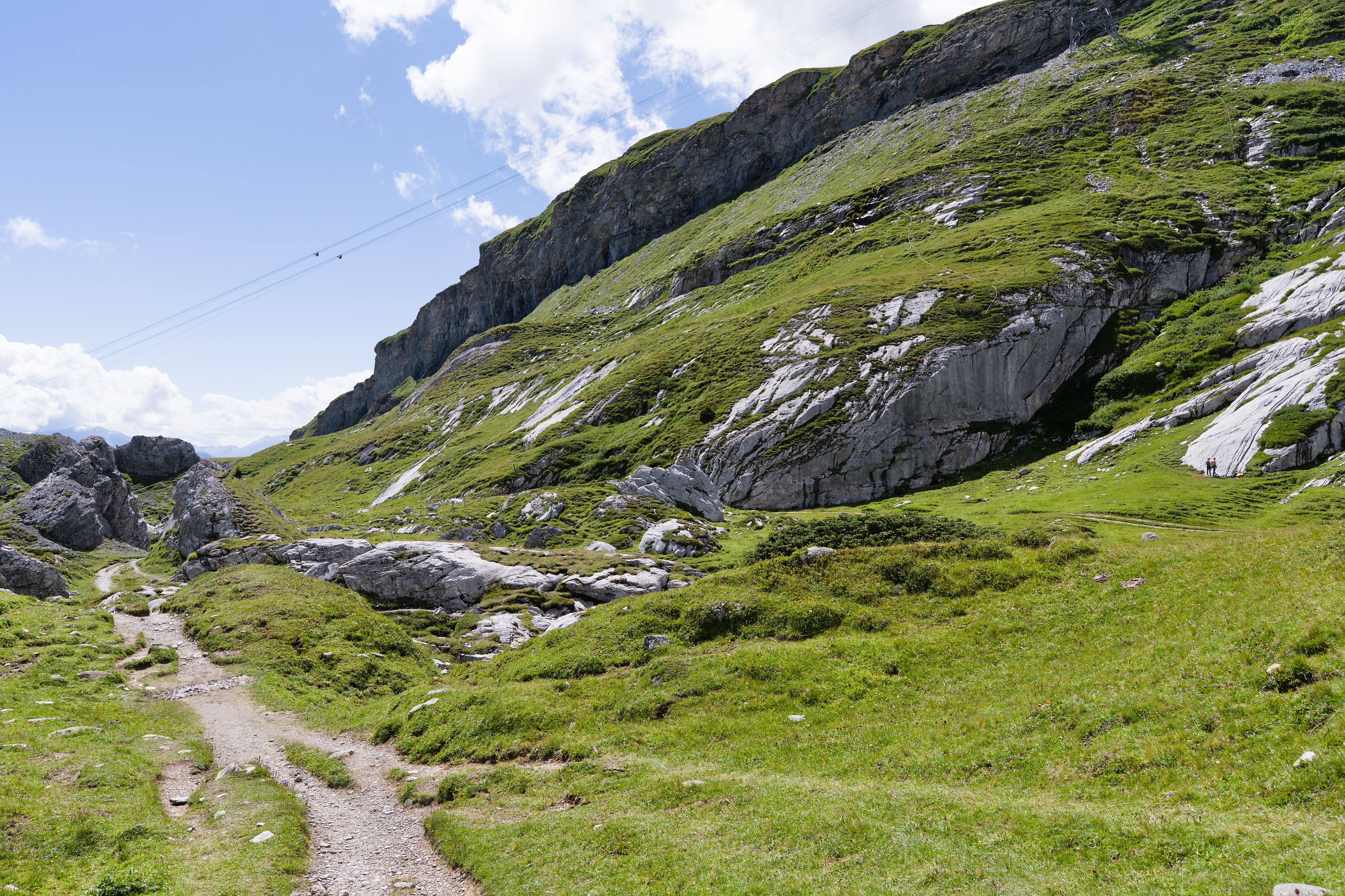 Detailed Kümmerly+Frey physical hiking map of the Swiss Alps