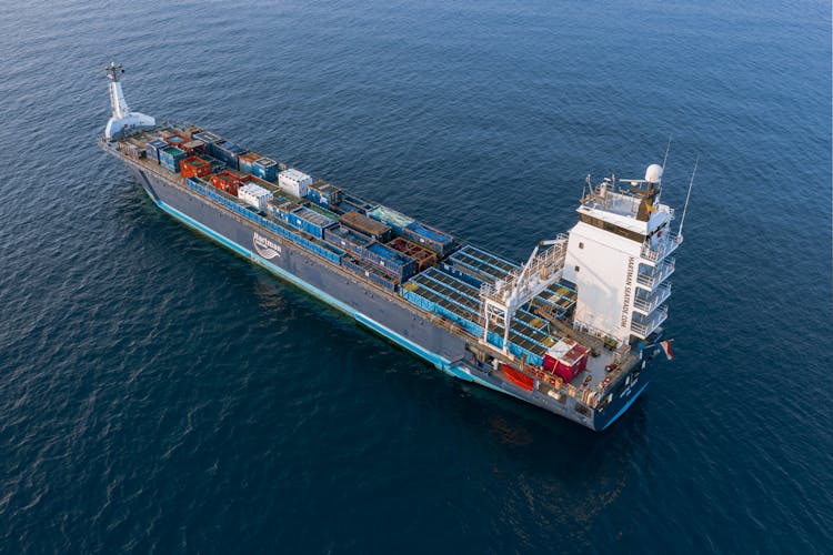 Cargo Ship At The Ocean During Day