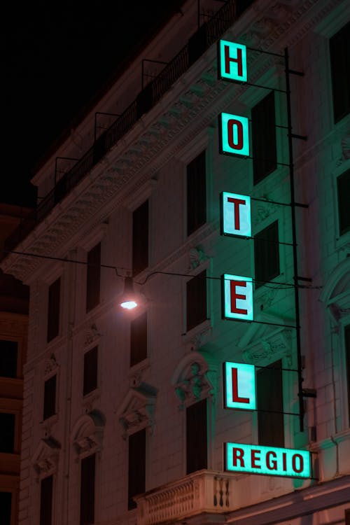 Ingeschakelde Hotel Regio Signage