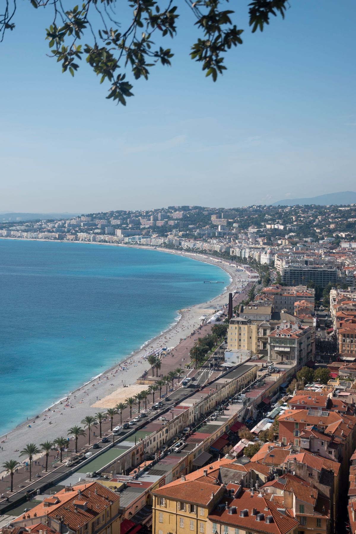 The Baie des Anges and Promenade des Anglais in Nice