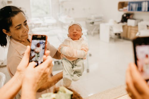 Smiling Newborn Baby