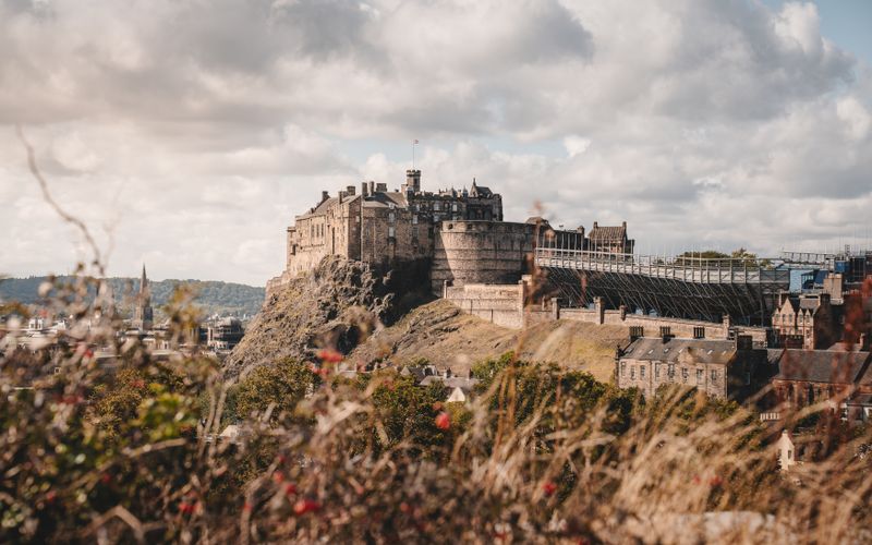 Edinburgh Castle Scotland volcanic rock historic