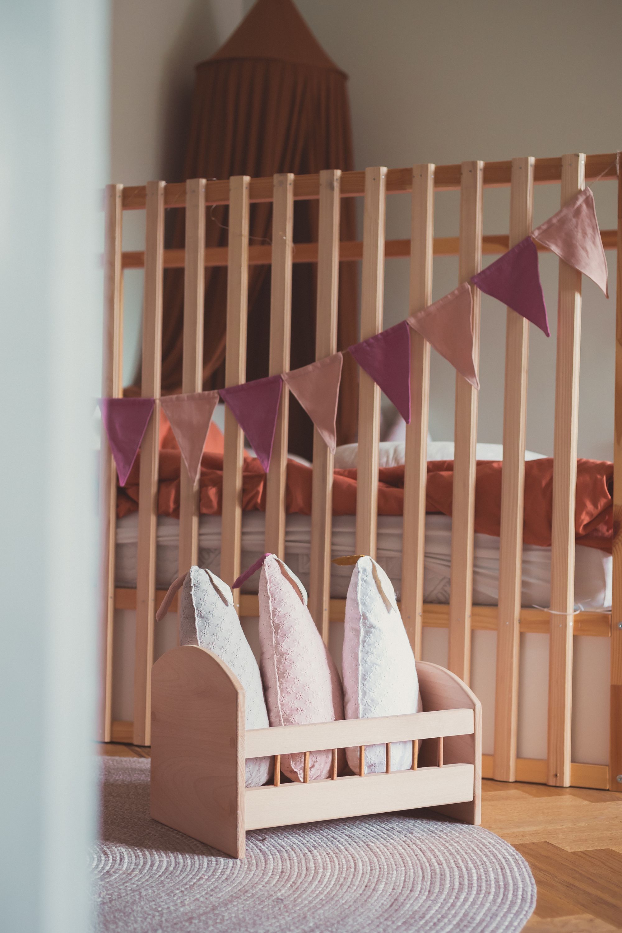 Soft pastel children's bedroom