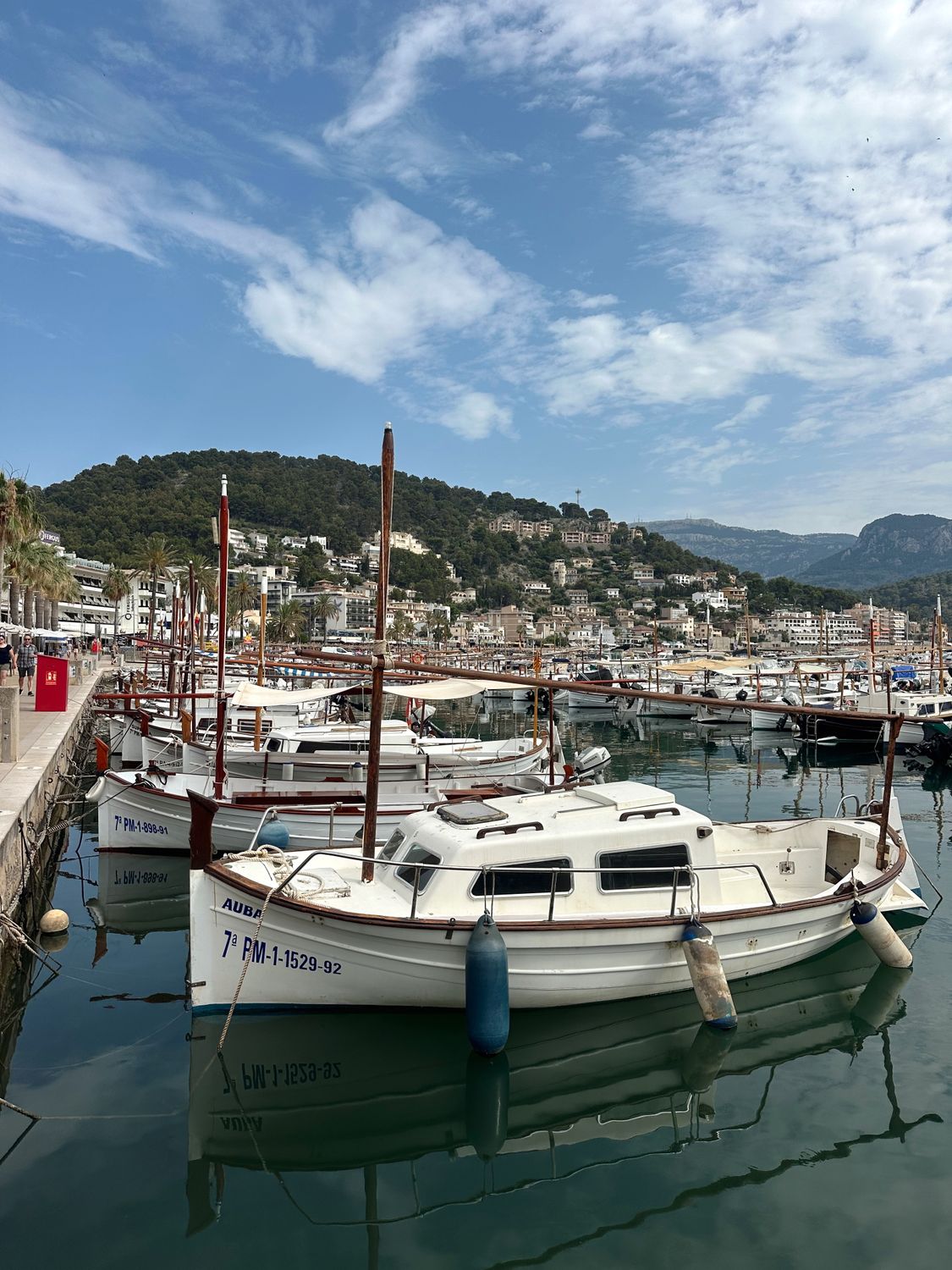 Scenic view of docked boats in coastal harbor · Free Stock Photo