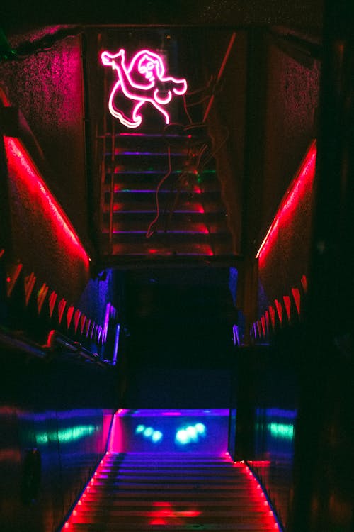 Photo Of Lights On Stairway
