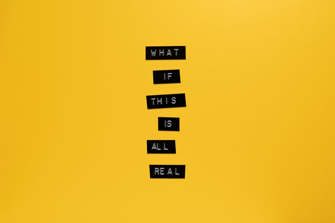 Free What Is This Is All Real Text With Yellow Background Stock Photo