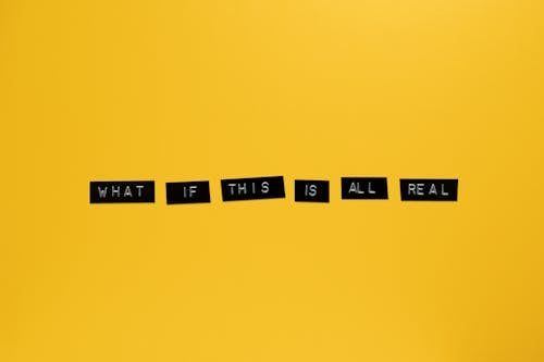 What If This Is All Real Text With Yellow Background