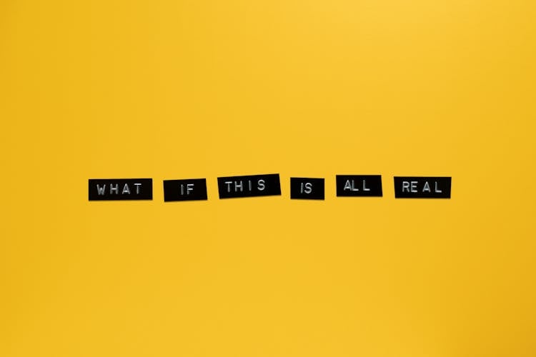 What If This Is All Real Text With Yellow Background