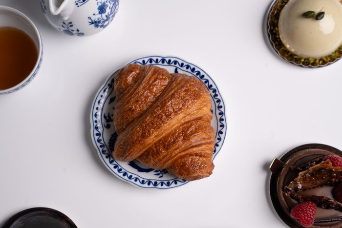 Croissant et café