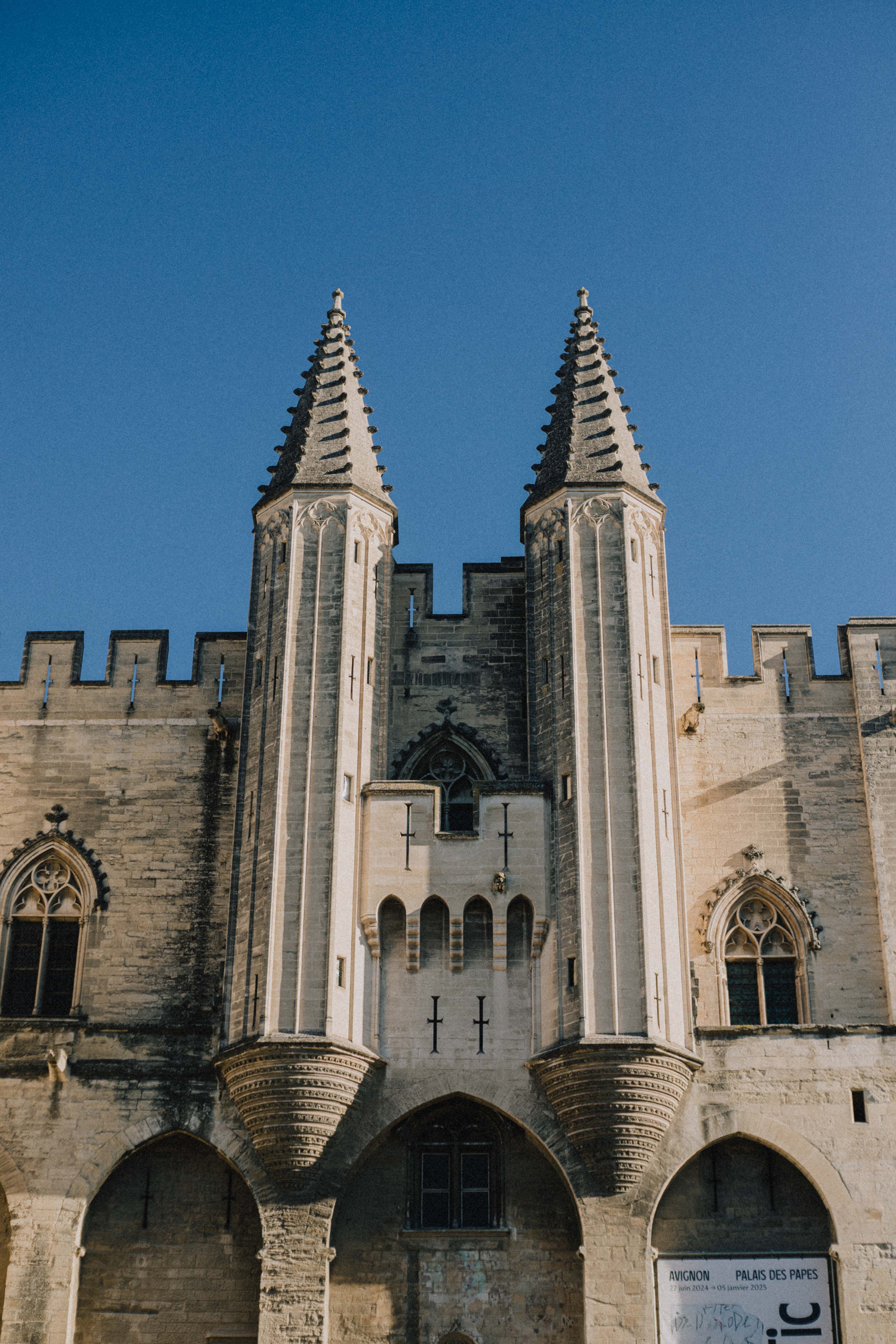 Historic architecture in Avignon, Southern France