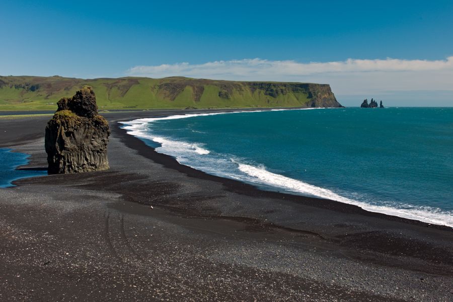 South Coast black sand beach Iceland