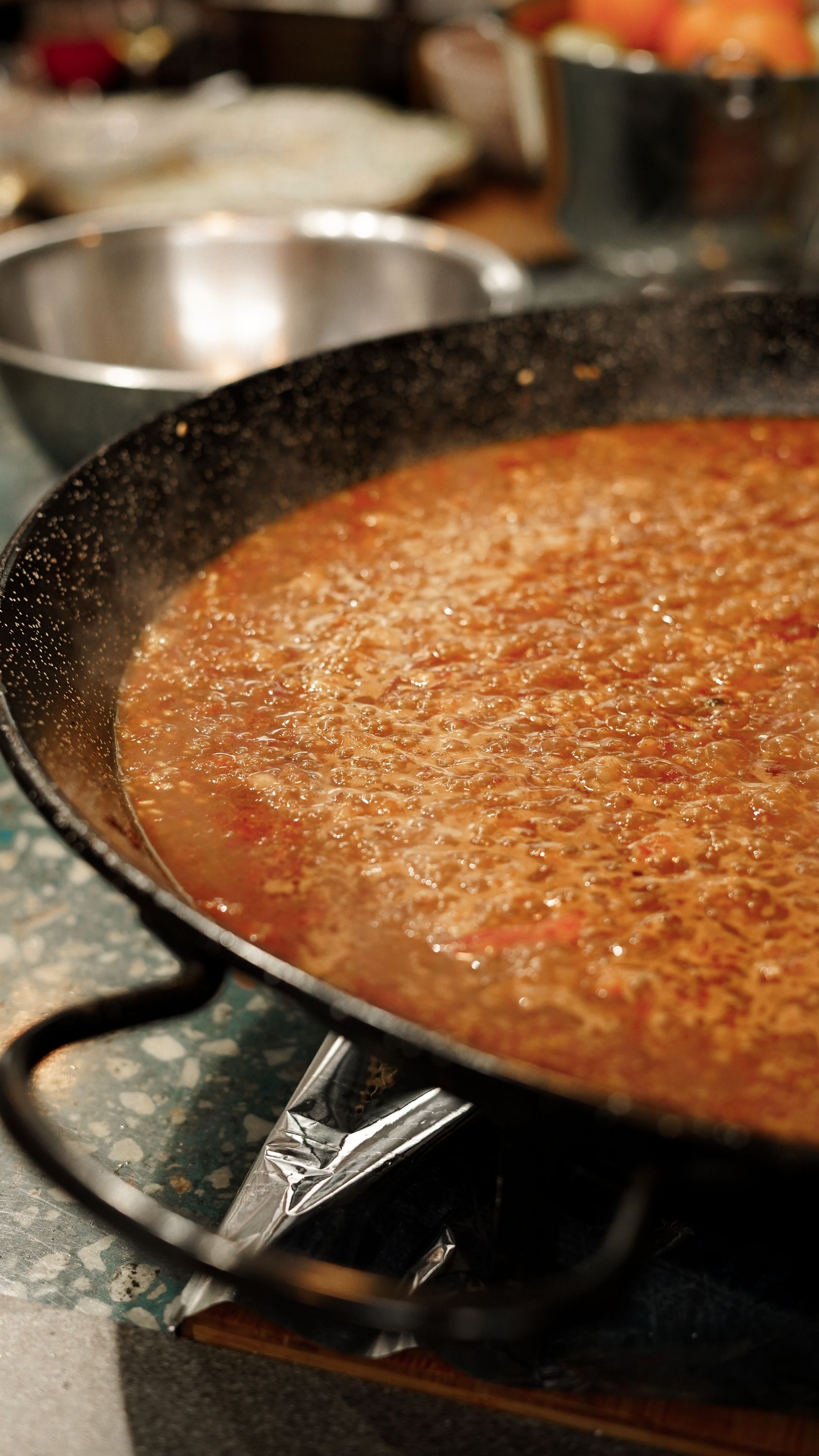 japanese cooking pan with broth