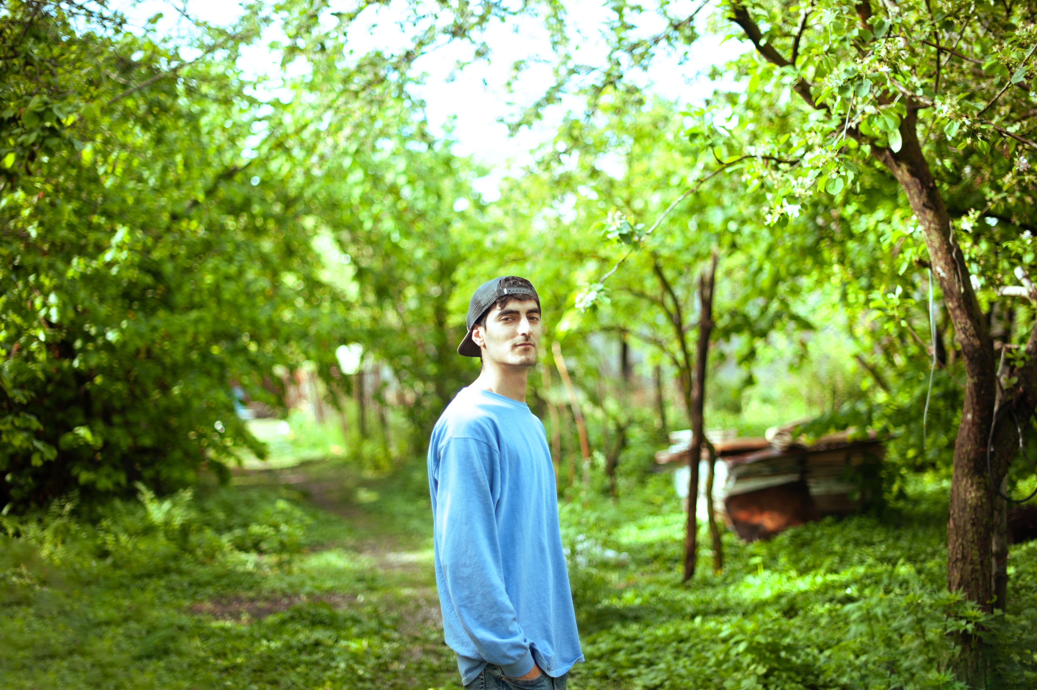 young man portrait outdoor