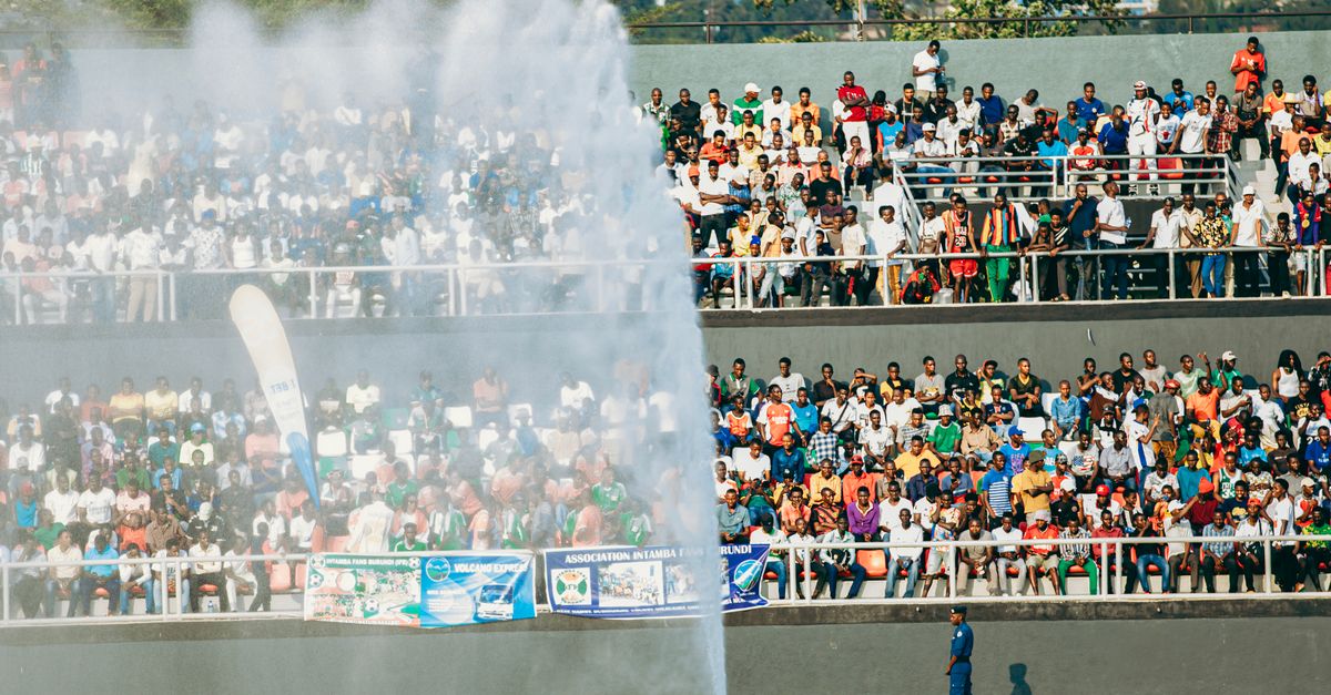 Crowd at a sports stadium