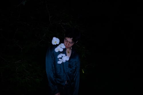 Základová fotografie zdarma na téma bílé květy, chlápek, dobře vypadající