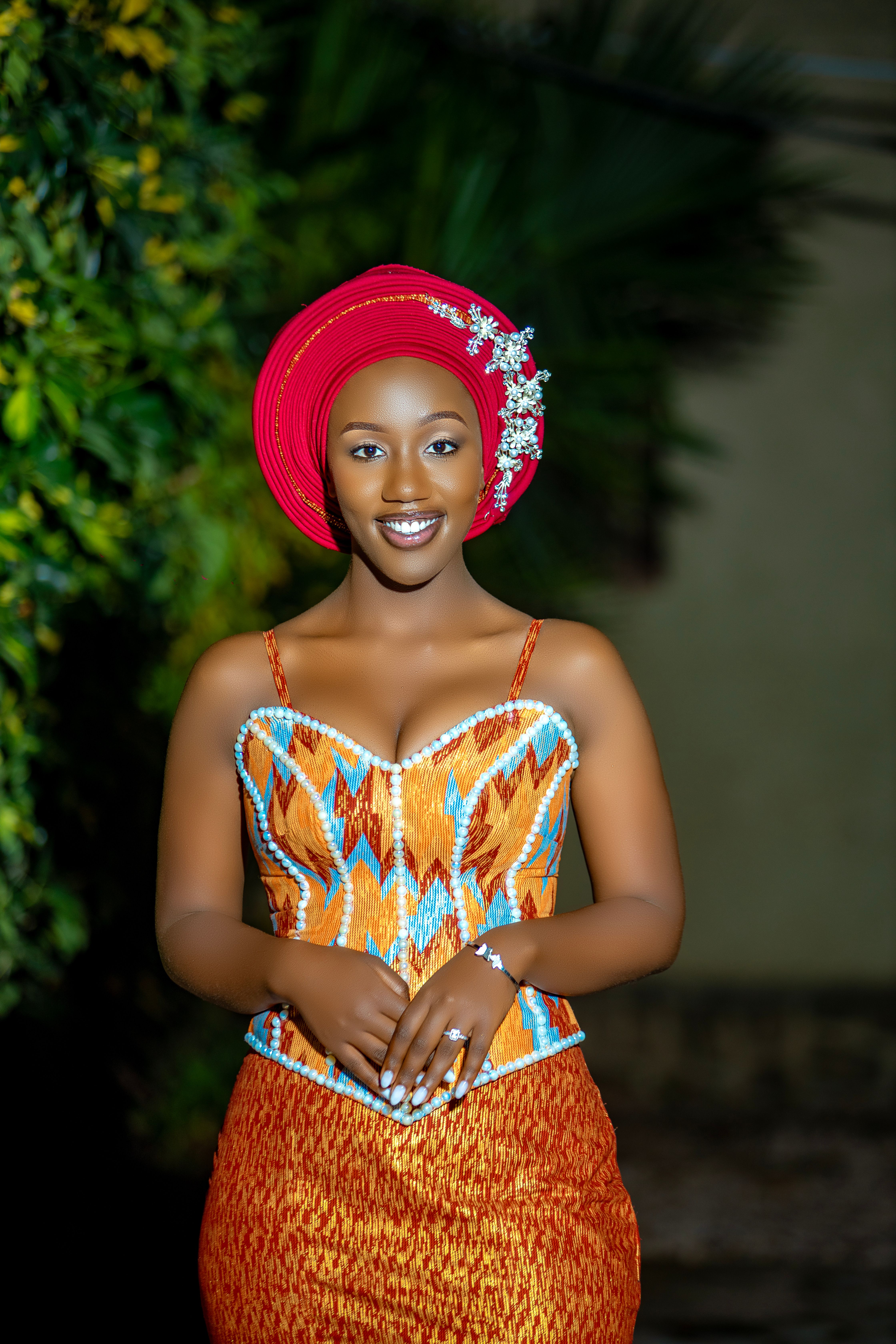 Elegant Woman in Traditional African Attire Outdoors · Free Stock Photo