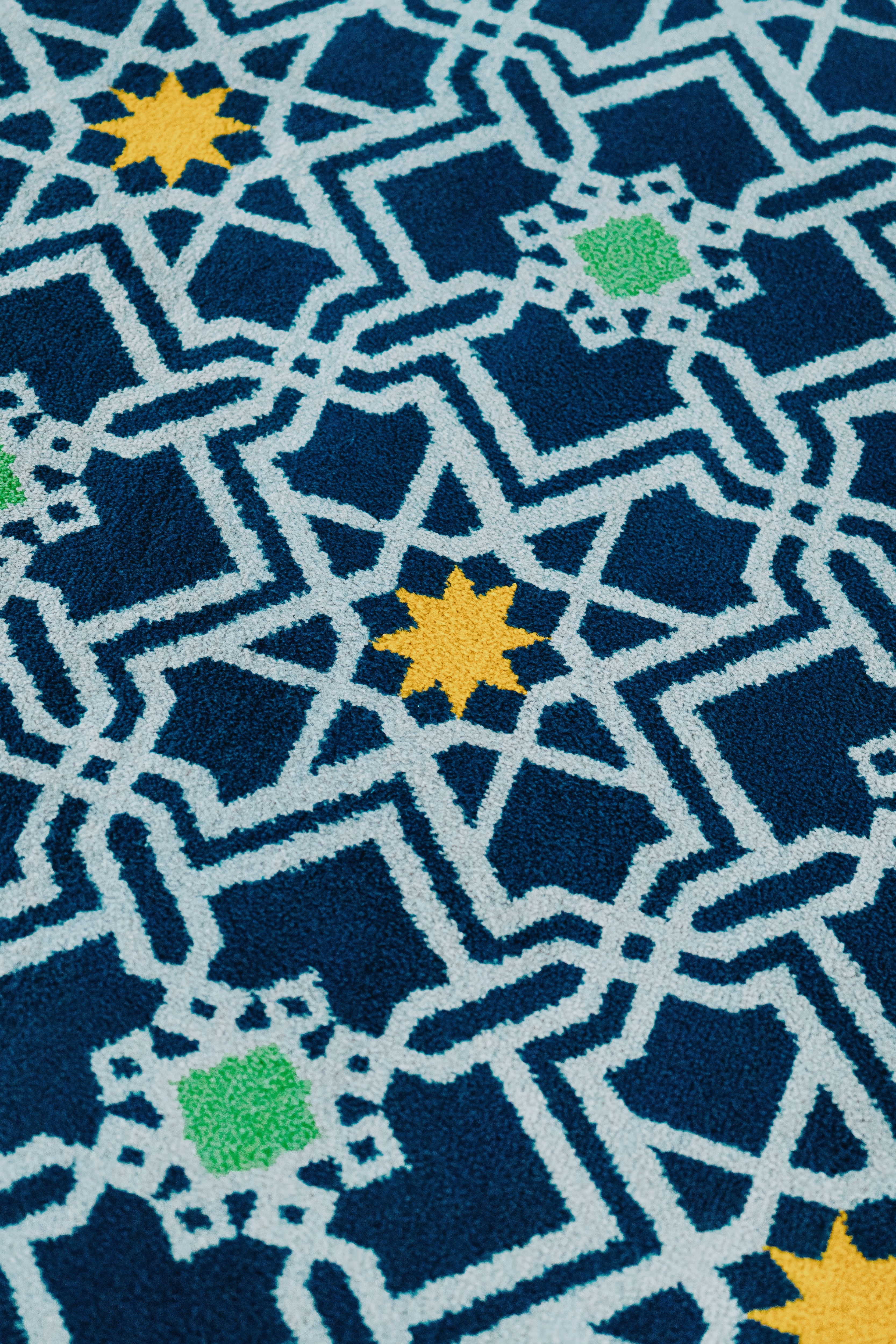 Intricate Islamic Geometric Pattern on Fabric · Free Stock Photo