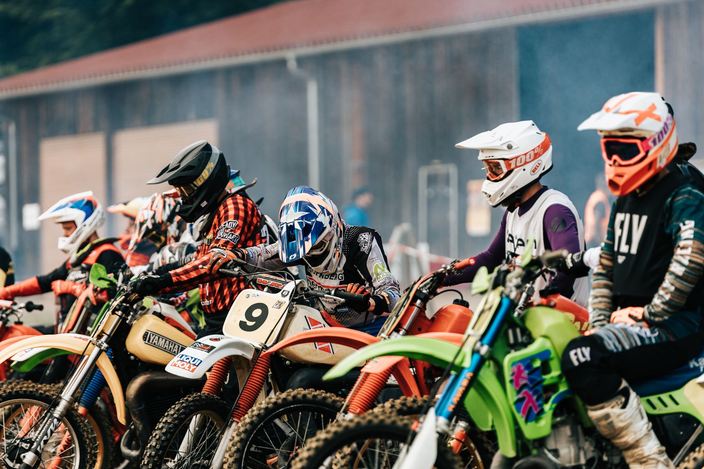 Motorcross Racing Event Motocross Race Start Line in Horb am Neckar · Free Stock Photo