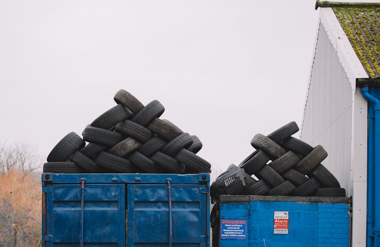 Pile Of Vehicle Tires