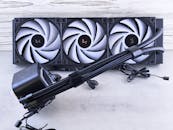 Premium CPU Cooler with Triple Fans on Display