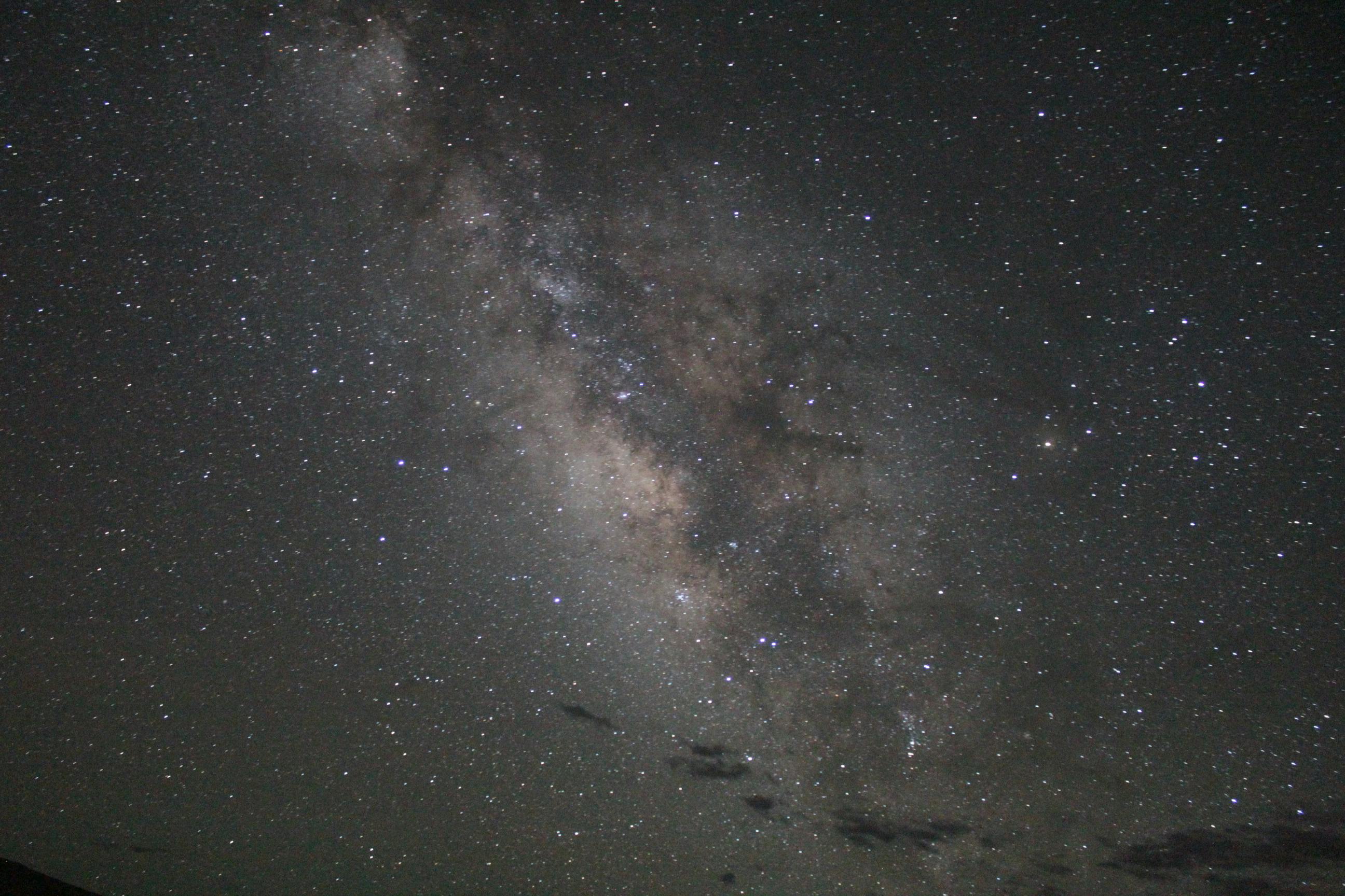 Vivid capture of the Milky Way galaxy with countless stars illuminating the night sky.