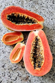 Peeled Seeded Pawpaw