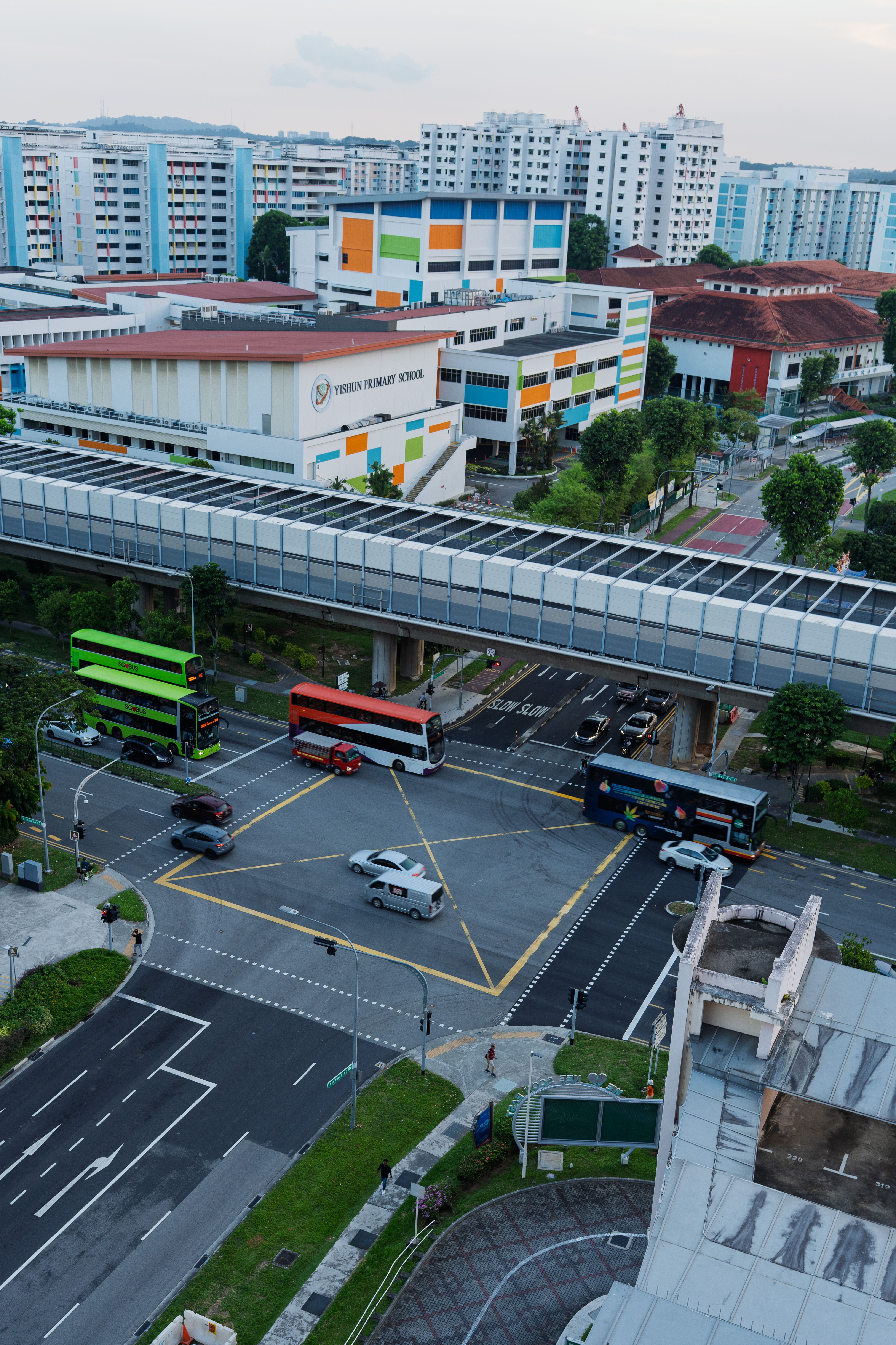 Urban Intersection in Modern Cityscape · Free Stock Photo