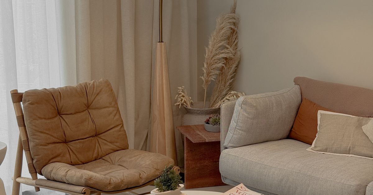 Modern Minimalist Living Room with Neutral Tones · Free Stock Photo