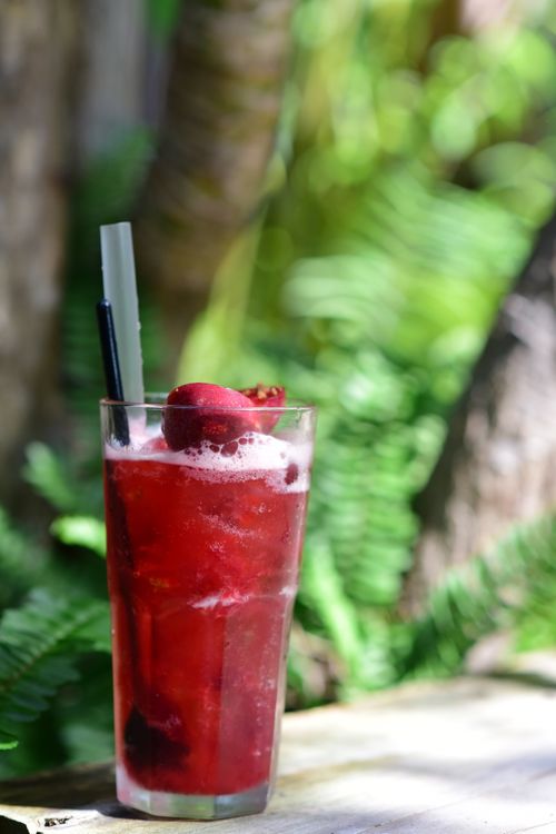 Mocktail fruits rouges sans alcool