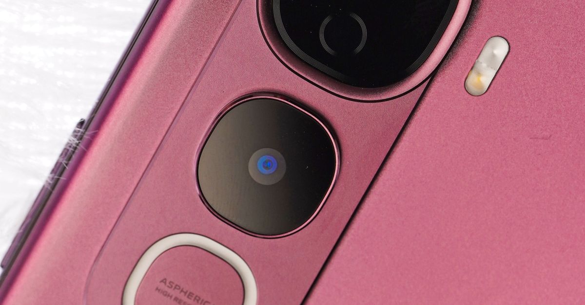 Cell Phones Rear Camera Close-Up of a Pink Smartphone Back Camera · Free Stock Photo