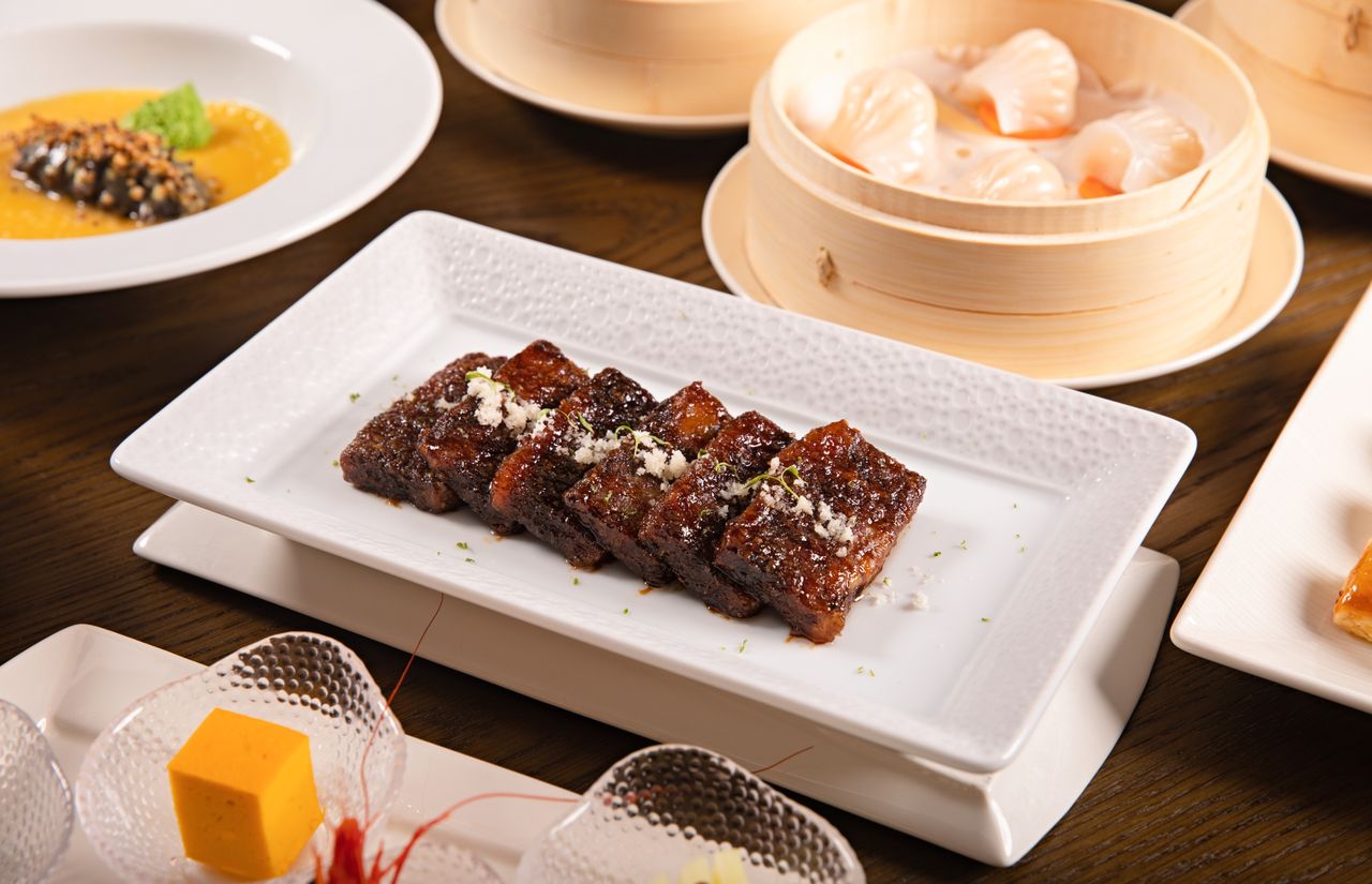 Cantonese or Sichuanese dishes