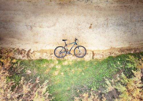 Free stock photo of aerial, bike, drone