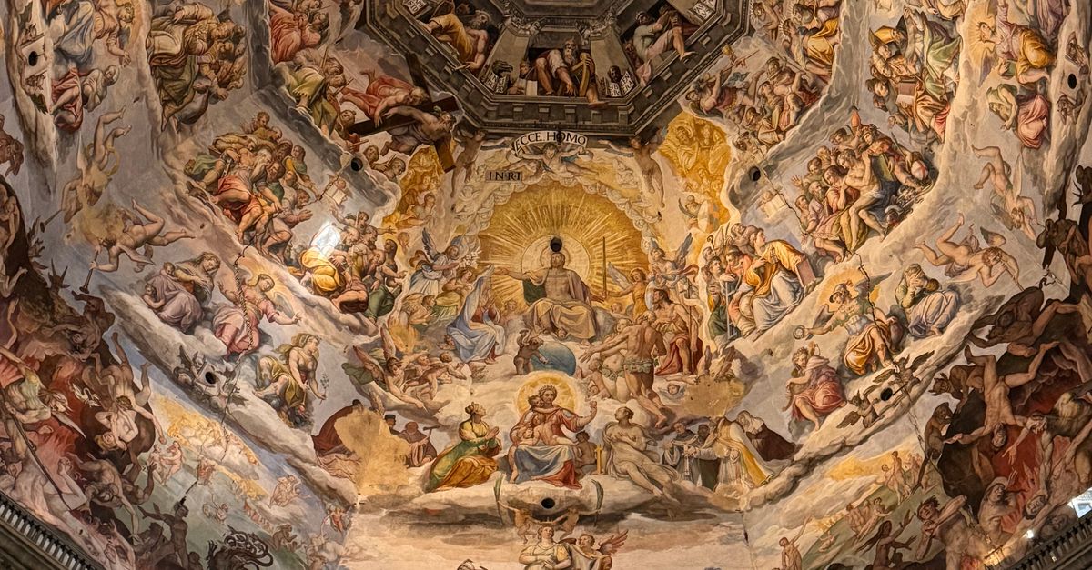 Florence 2026: The Ultimate Art and Renaissance City Guide 12 Stunning fresco ceiling of Florence Cathedral showcasing biblical themes and Renaissance artistry.