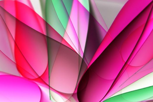 Abstract art featuring vibrant overlapping colors creating a dynamic visual effect.