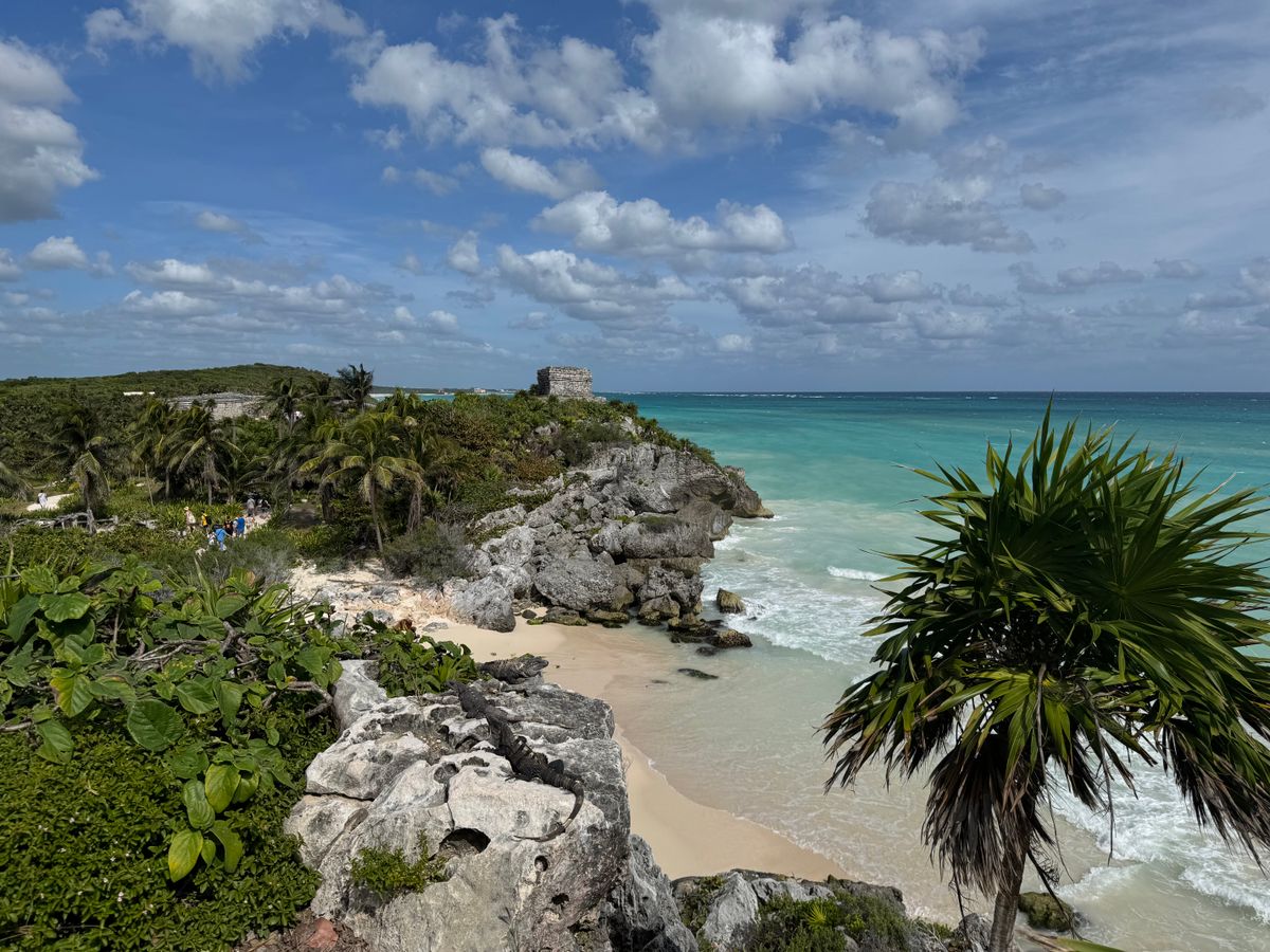 Ruínas de Tulum junto ao mar