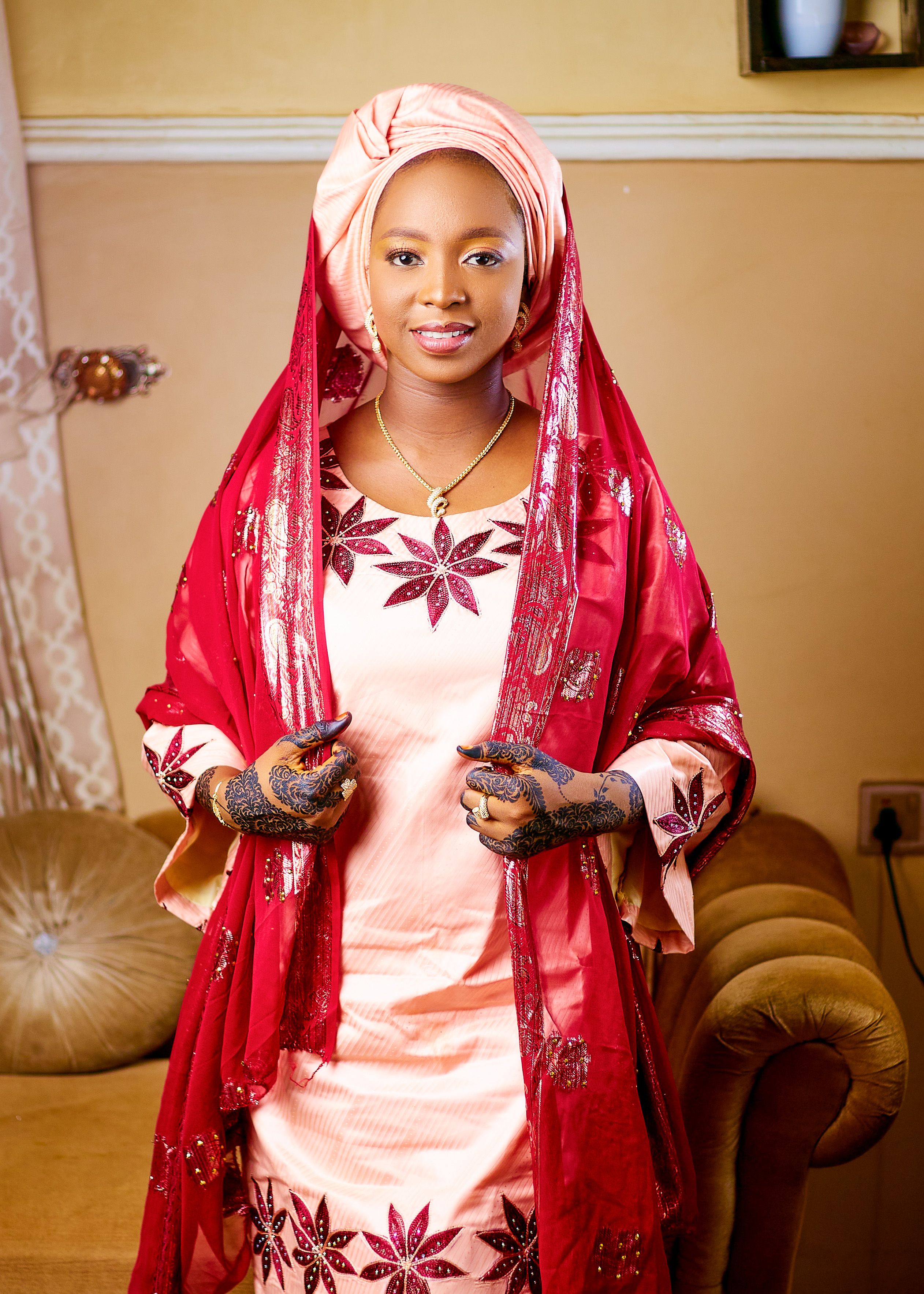 Elegant Woman in Traditional Attire Indoors · Free Stock Photo