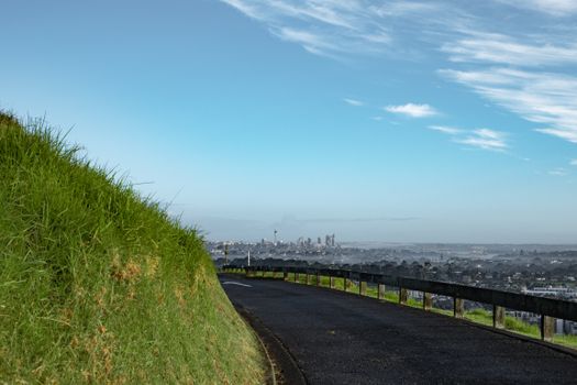 Mt Eden volcano morning — Auckland