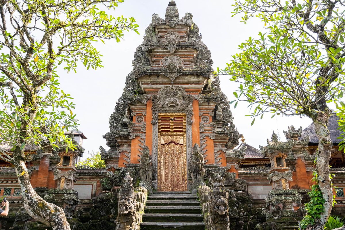 Traditional temple in Ubud Bali Indonesia