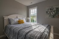 White and Gray Bed Linen