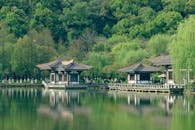 Serene Japanese Garden with Traditional Architecture